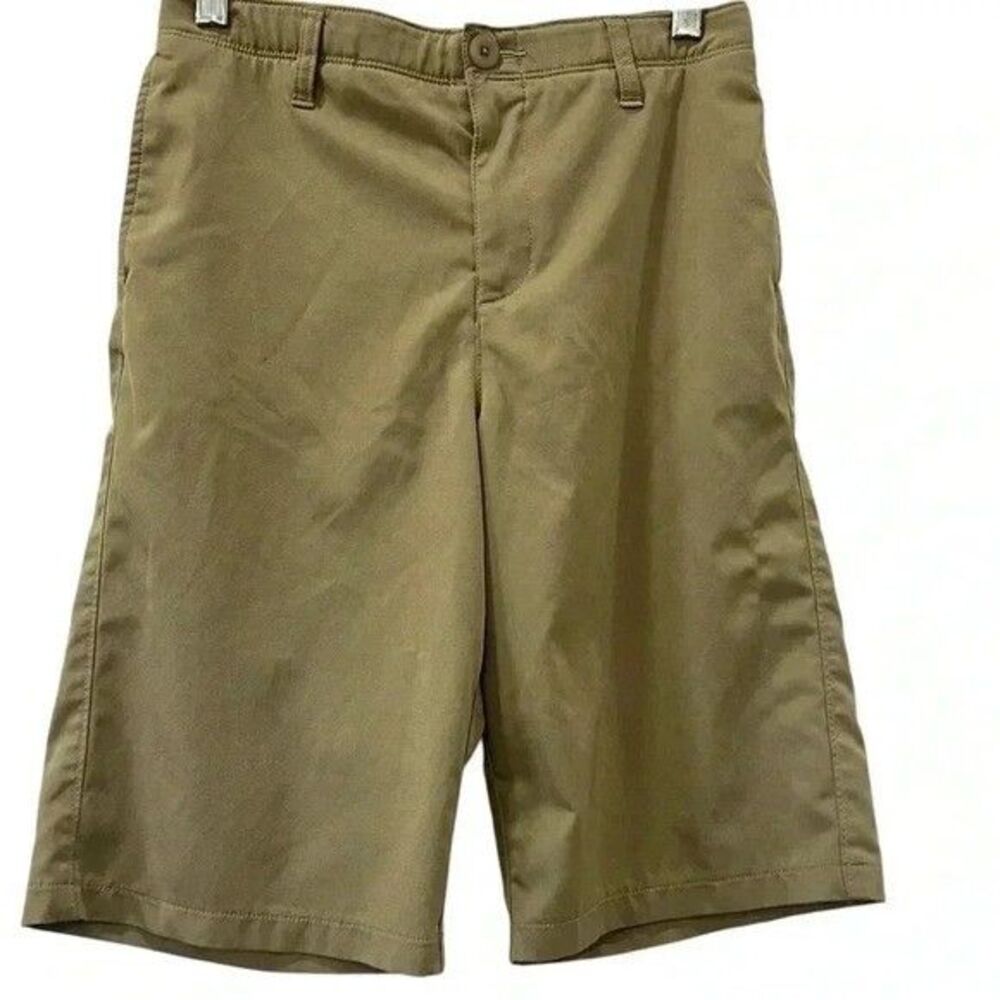Under Armour Boys Khaki Loose Shorts Size 16